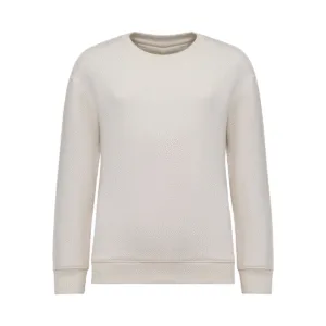 Sweat-shirt col rond oversize enfant coton bio 300 g/m² — Native Spirit NS437 - Ivory