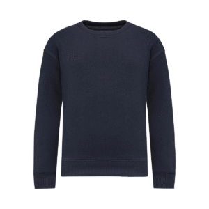 Sweat-shirt col rond oversize enfant coton bio 300 g/m² — Native Spirit NS437 - Navy Blue