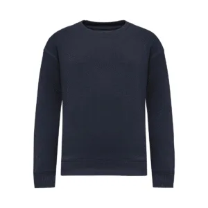 Sweat-shirt col rond oversize enfant coton bio 300 g/m² — Native Spirit NS437 - Navy Blue