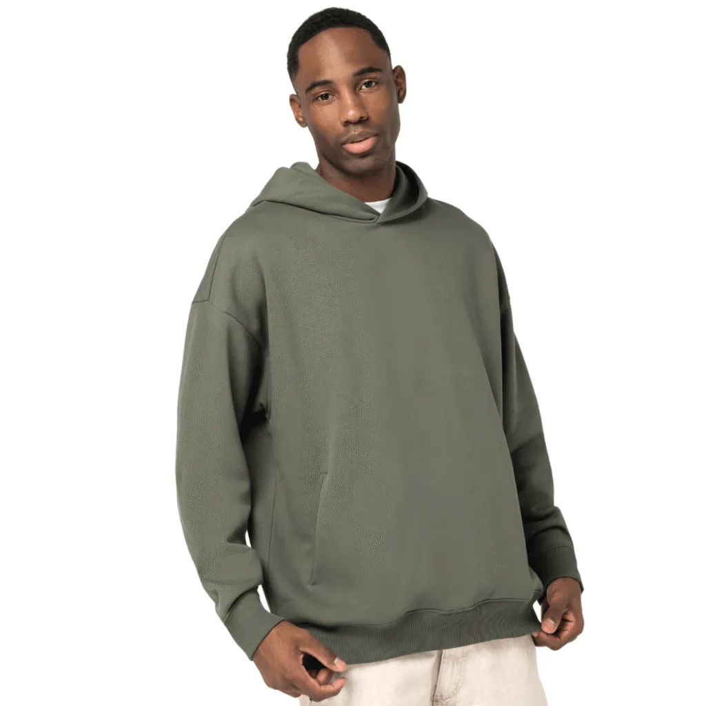 Sweat-shirt capuche oversize coton bio 695 g/m² — Native Spirit NS408 - vue 3