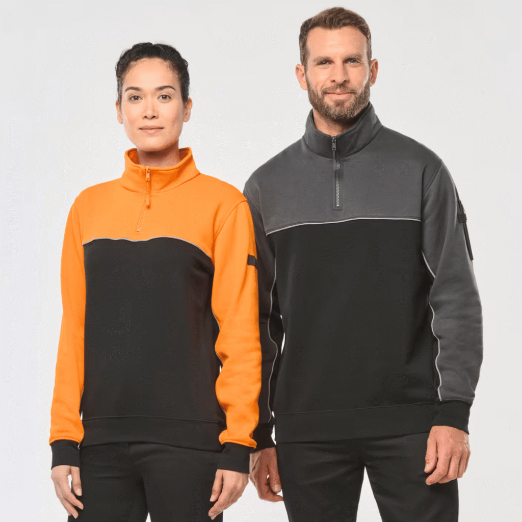 Sweat-shirt col zippé unisexe 280 g/m² — WK. DESIGNED TO WORK WK404