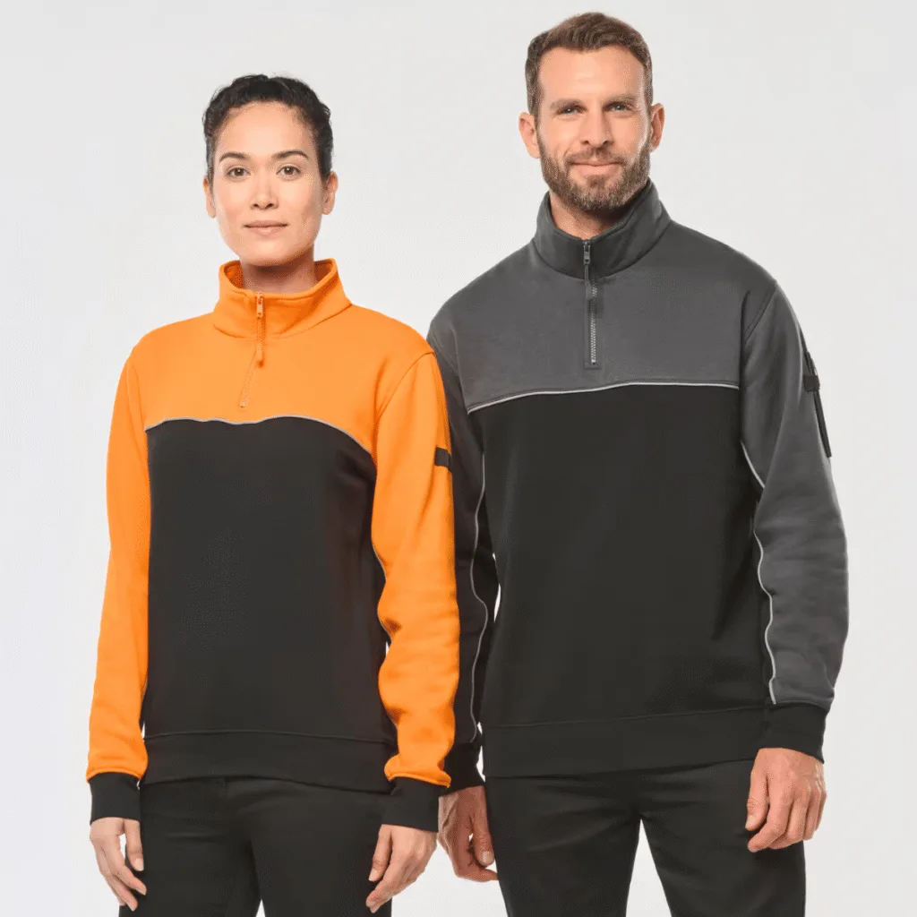 Sweat-shirt col zippé unisexe 280 g/m² — WK. DESIGNED TO WORK WK404