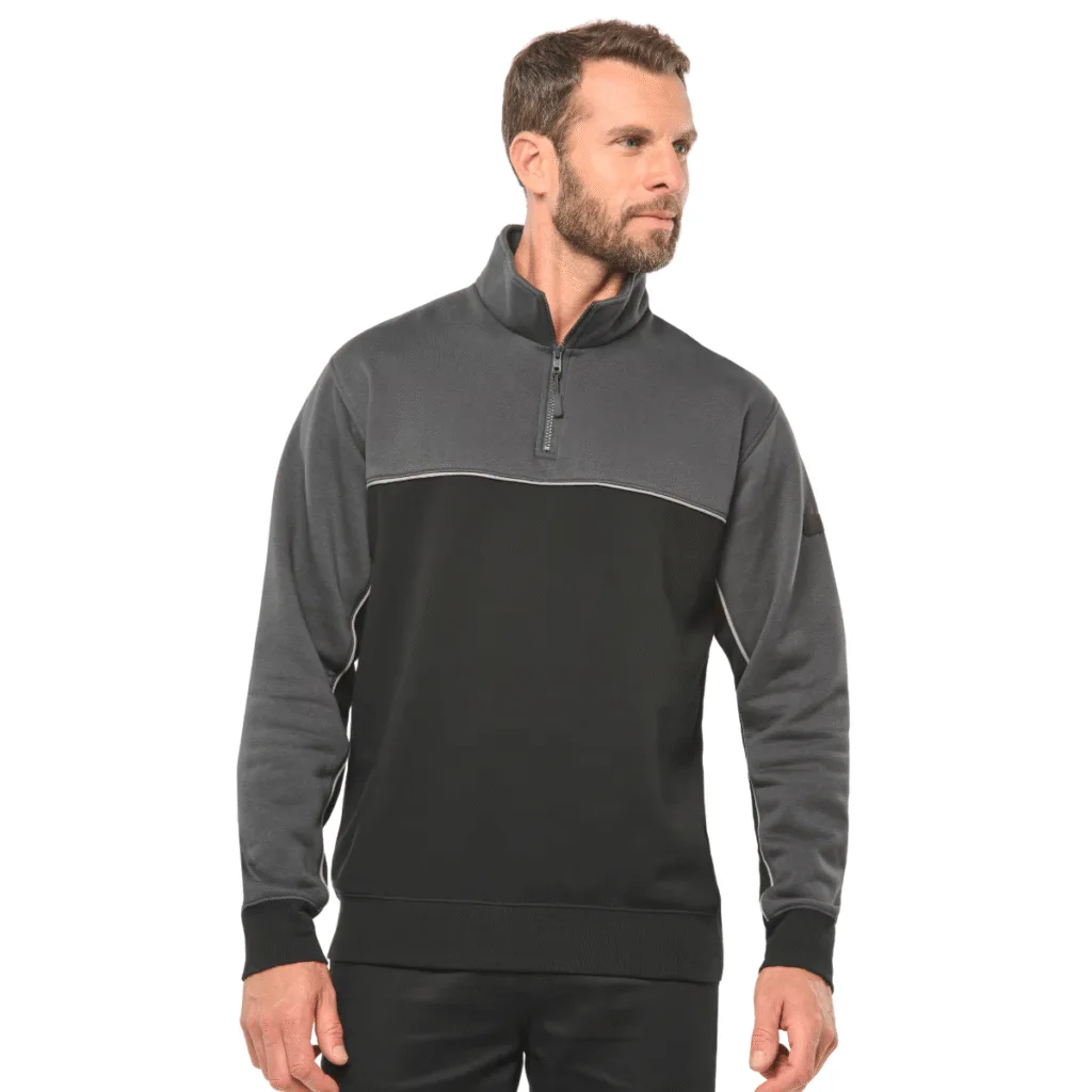 Sweat-shirt col zippé unisexe 280 g/m² — WK. DESIGNED TO WORK WK404 - vue 1