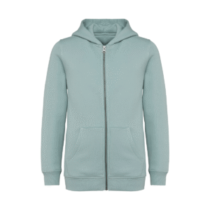 Sweat zippé capuche enfant coton bio 350 g/m² — Native Spirit NS405 - Jade Green