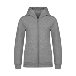 Sweat zippé capuche enfant coton bio 350 g/m² — Native Spirit NS405 - Moon Grey Heather