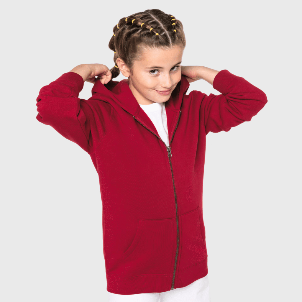 Sweat zippé capuche enfant coton bio 446 g/m² — Native Spirit NS405