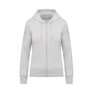 Sweat zippé à capuche femme bio 280 g/m² — Kariban K4031 - Ash Heather