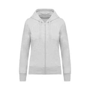 Sweat zippé à capuche femme bio 280 g/m² — Kariban K4031 - Ash Heather