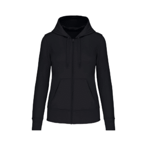 Sweat zippé à capuche femme bio 280 g/m² — Kariban K4031 - Black