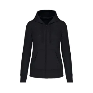 Sweat zippé à capuche femme bio 280 g/m² — Kariban K4031 - Black