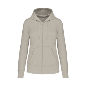 Sweat zippé à capuche femme bio 280 g/m² — Kariban K4031 - Clay