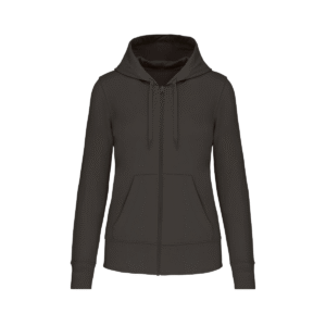 Sweat zippé à capuche femme bio 280 g/m² — Kariban K4031 - Dark Grey