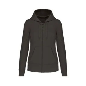 Sweat zippé à capuche femme bio 280 g/m² — Kariban K4031 - Dark Grey