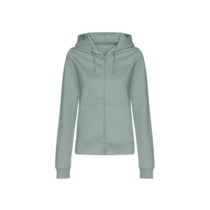 Sweat zippé à capuche femme 280 g/m² — Just Hoods JH050F - Dusty Green
