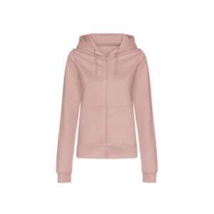 Sweat zippé à capuche femme 280 g/m² — Just Hoods JH050F - Dusty Pink