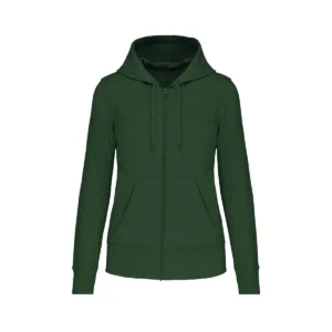 Sweat zippé à capuche femme bio 280 g/m² — Kariban K4031 - Forest Green