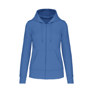 Sweat zippé à capuche femme bio 280 g/m² — Kariban K4031 - Light Royal Blue