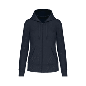Sweat zippé à capuche femme bio 280 g/m² — Kariban K4031 - Navy