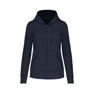 Sweat zippé à capuche femme bio 280 g/m² — Kariban K4031 - Navy