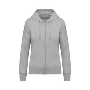 Sweat zippé à capuche femme bio 280 g/m² — Kariban K4031 - Oxford Grey