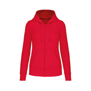Sweat zippé à capuche femme bio 280 g/m² — Kariban K4031 - Red