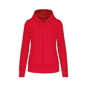 Sweat zippé à capuche femme bio 280 g/m² — Kariban K4031 - Red