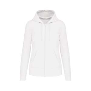 Sweat zippé à capuche femme bio 280 g/m² — Kariban K4031 - White