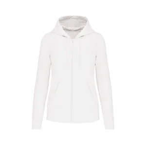 Sweat zippé à capuche femme bio 280 g/m² — Kariban K4031 - White