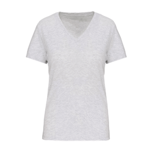 T-shirt col V femme bio coton 140 g/m² — Kariban K3029IC - Ash Heather