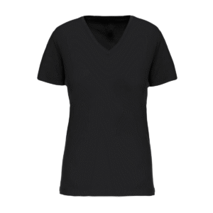 T-shirt col V femme bio coton 140 g/m² — Kariban K3029IC - Black