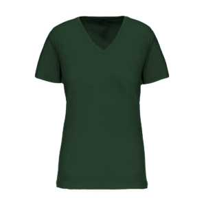 T-shirt col V femme bio coton 140 g/m² — Kariban K3029IC - Forest Green