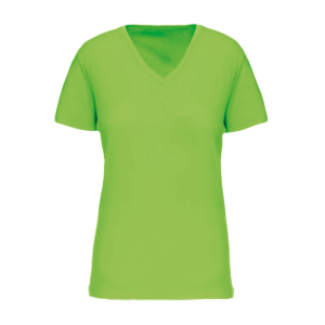 T-shirt col V femme bio coton 140 g/m² — Kariban K3029IC - Lime