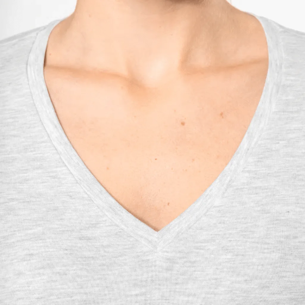 T-shirt col V femme manches longues coton 180 g/m² — Kariban K382 - vue 2
