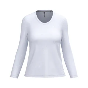 T-shirt col V femme manches longues coton 180 g/m² — Kariban K382 - White