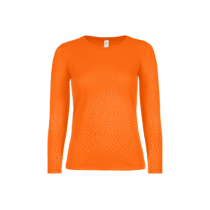 Tee-shirt femme manches longues coton 145 g/m² — B&C BC06T - Orange