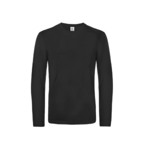 Tee-shirt homme manches longues coton 185 g/m² — B&C BC07T - Black
