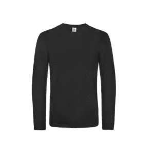 Tee-shirt homme manches longues coton 185 g/m² — B&C BC07T - Black