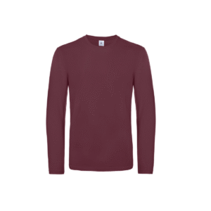 Tee-shirt homme manches longues coton 185 g/m² — B&C BC07T - Burgundy