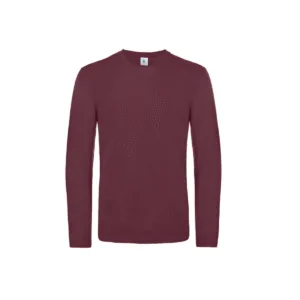 Tee-shirt homme manches longues coton 185 g/m² — B&C BC07T - Burgundy