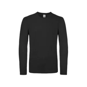 Tee-shirt homme manches longues coton 145 g/m² — B&C BC05T - Black