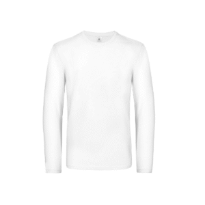 Tee-shirt homme manches longues coton 185 g/m² — B&C BC07T - White