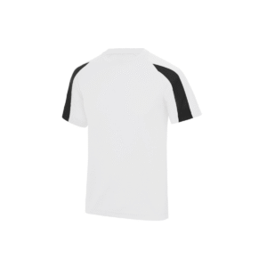 T-shirt de sport enfant contrasté polyester 140 g/m² — Just Cool JC003J - Arctic White/Jet Black