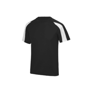 T-shirt de sport enfant contrasté polyester 140 g/m² — Just Cool JC003J - Jet Black/Arctic White