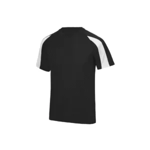 T-shirt de sport enfant contrasté polyester 140 g/m² — Just Cool JC003J - Jet Black/Arctic White