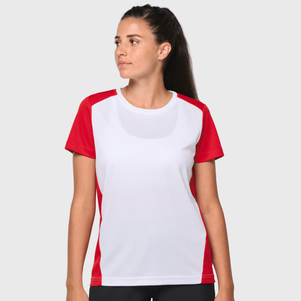 T-shirt de sport bicolore femme polyester recyclé 130 g/m² — Proact PA4015