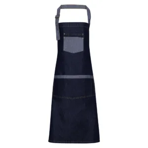 Tablier denim à bavette OEKO-TEX — Premier PR127 - Indigo Denim