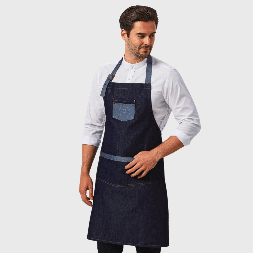 Tablier denim à bavette OEKO-TEX — Premier PR127