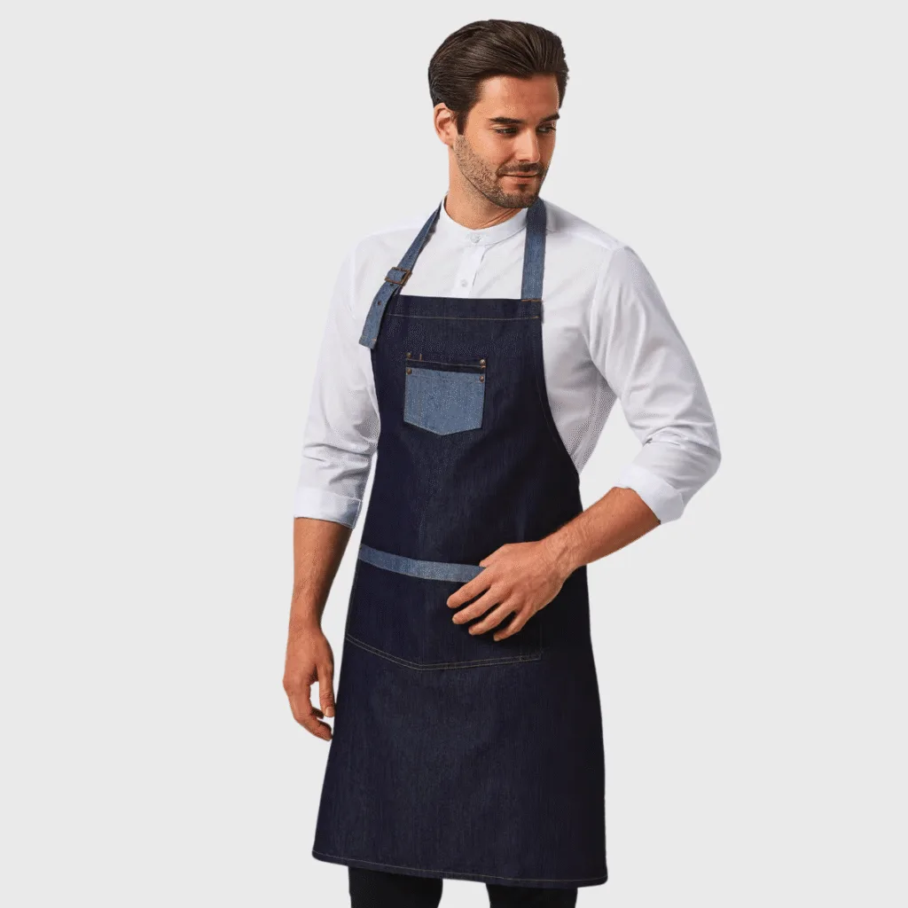 Tablier denim à bavette OEKO-TEX — Premier PR127