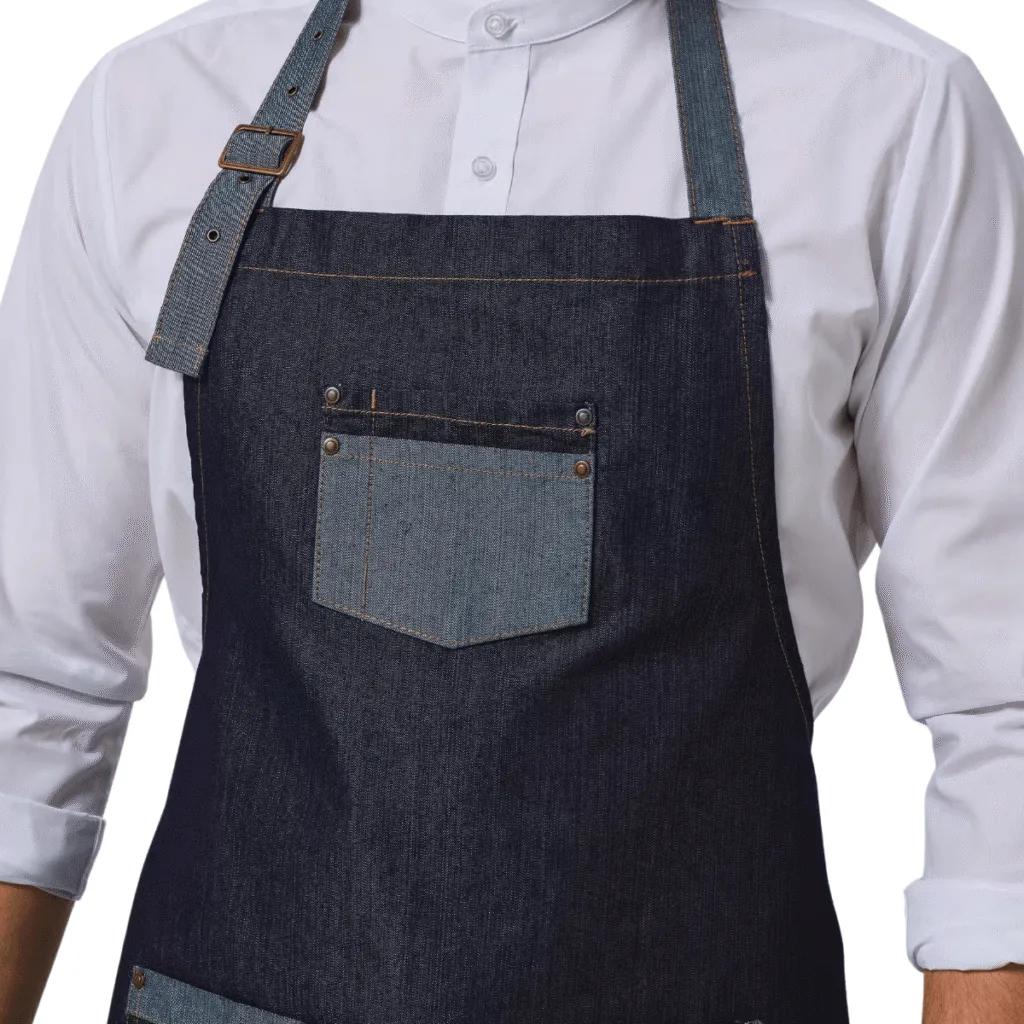 Tablier denim à bavette OEKO-TEX — Premier PR127 - vue 1