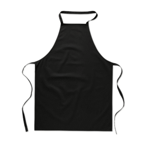 Tablier de cuisine coton 180 g/m² — Kitab Glasgow - Noir